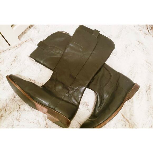 FRYE BLACK PAIGE TALL RIDING BOOT SIZE 8.5 - Picture 1 of 7